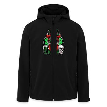 Leprechaun Skull - St. Patrick's Day - Ireland - Men’s Recycled Softshell Jacket by Stanley/Stella - black - Front - AI Model Male 185 light (185cm)