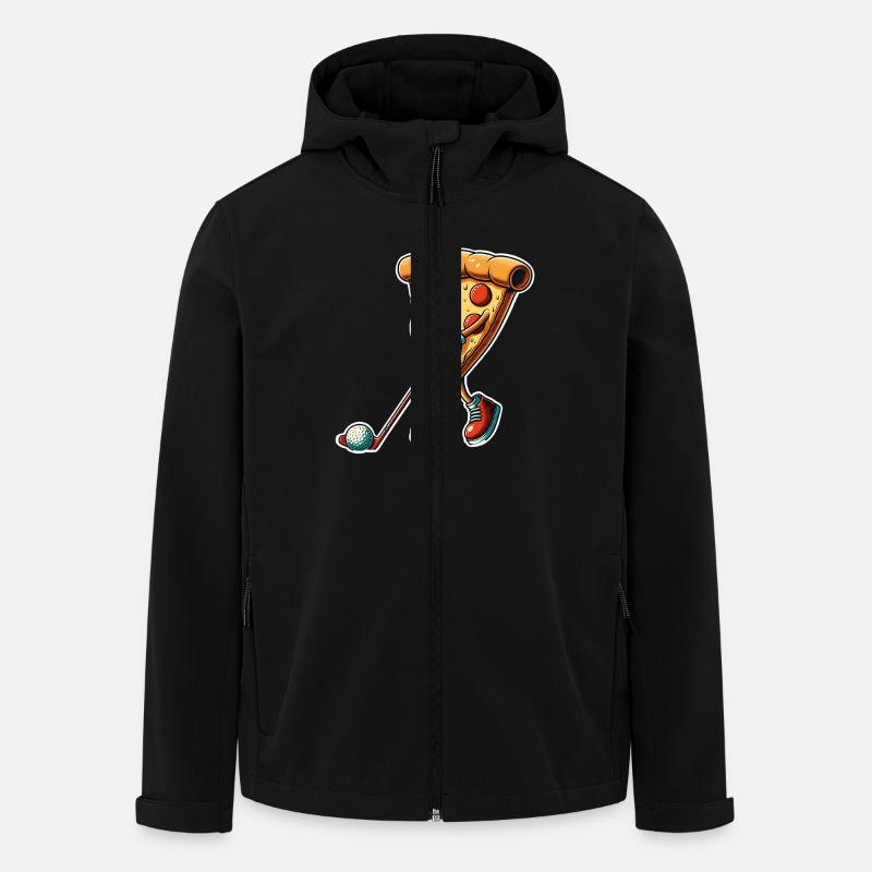 Golf Pizza - Veste softshell homme en polyester recyclé Stanley/Stella - noir