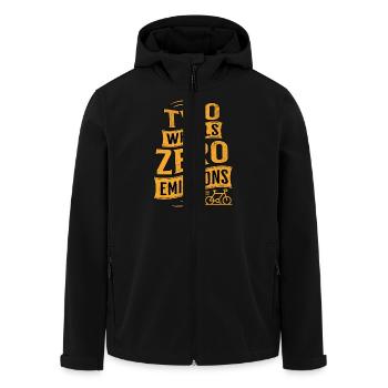 E-Bike E-Biker - Recycelte Männer Softshell-Jacke von Stanley/Stella - Schwarz - Vorne - AI Model Male 185 light (185cm)