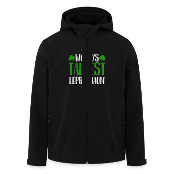 Le plus grand lutin du monde - Saint-Patrick - Veste softshell homme en polyester recyclé Stanley/Stella - noir - Devant - AI Model Male 185 light (185cm)