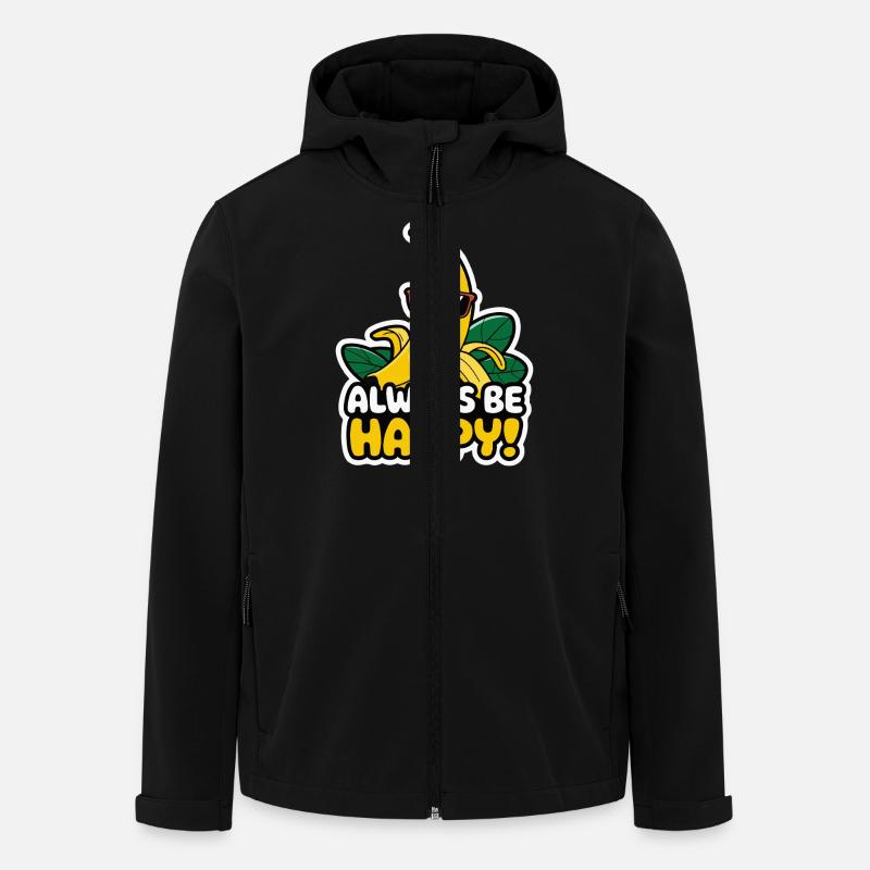 BANANE - Recycelte Männer Softshell-Jacke von Stanley/Stella - Schwarz