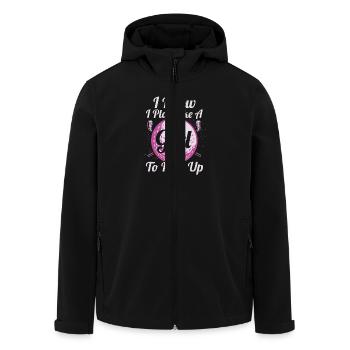 I Know I Play Like A Girl Try To Keep Up Golf Golf - Men’s Recycled Softshell Jacket by Stanley/Stella - black - Front - AI Model Male 185 light (185cm)