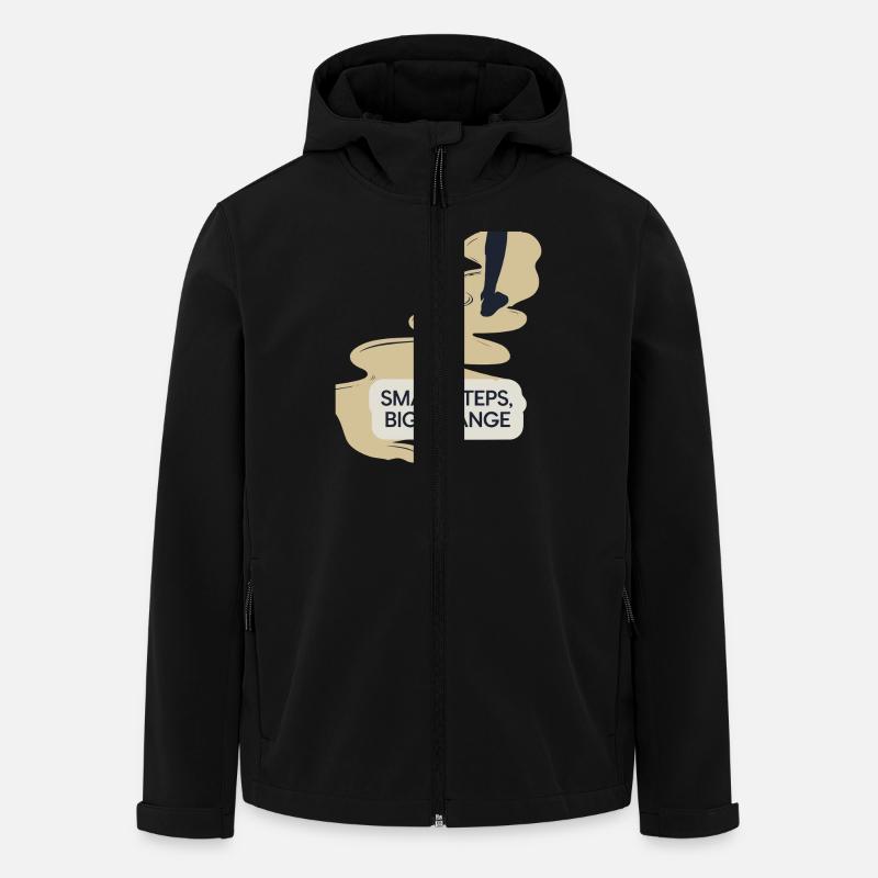 PIEDS - Veste softshell homme en polyester recyclé Stanley/Stella - noir