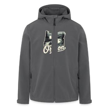 Oregon Portland Amerika Bundesstaat für Oregon - Recycelte Männer Softshell-Jacke von Stanley/Stella - Anthrazit - Vorne - AI Model Male 185 light (185cm)