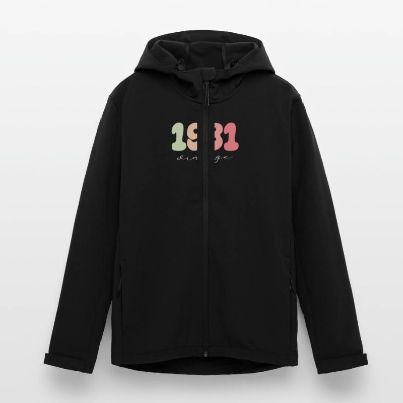 Anniversaire Année de naissance 1981 Veste softshell homme en polyester recyclé Stanley/Stella
