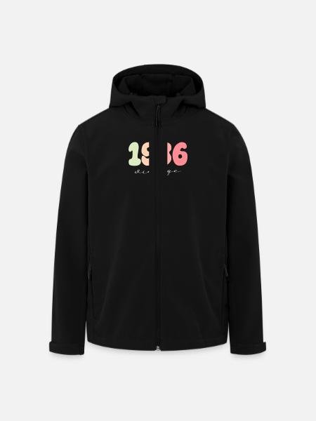 Geburtstag Geburtsjahr 1986 - Recycelte Männer Softshell-Jacke von Stanley/Stella - Schwarz