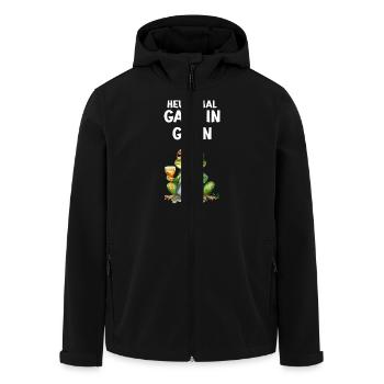 Froschkostüm HEUTE MAL GANZ IN GRÜN Lustiges - Recycelte Männer Softshell-Jacke von Stanley/Stella - Schwarz - Vorne - AI Model Male 185 light (185cm)