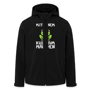 Karneval Party Kostüm MIT EINEM KUSS ZUM MÄRCHEN - Recycelte Männer Softshell-Jacke von Stanley/Stella - Schwarz - Vorne - AI Model Male 185 light (185cm)