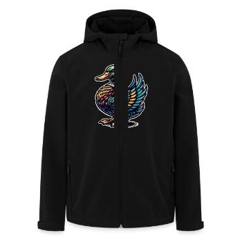 Canard - Veste softshell homme en polyester recyclé Stanley/Stella - noir - Devant - AI Model Male 185 light (185cm)