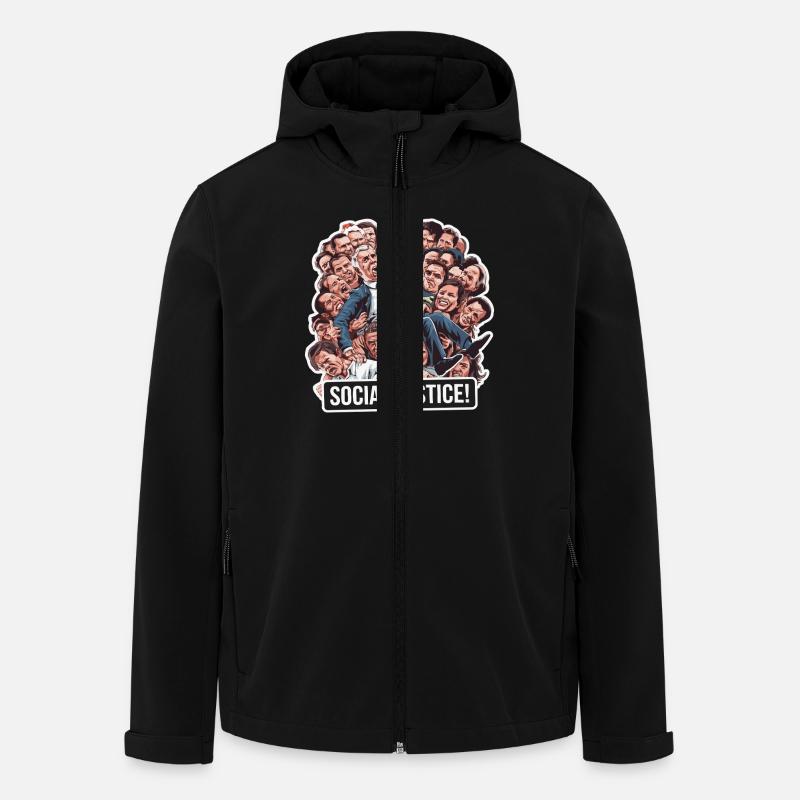 SOCIAL JUSTICE - Men’s Recycled Softshell Jacket by Stanley/Stella - black