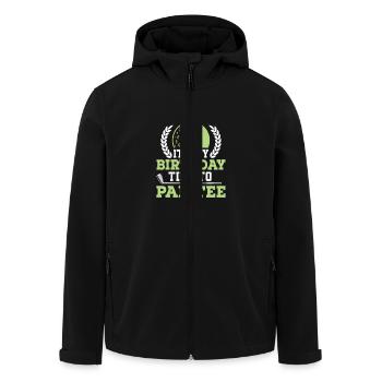 It 's My Birthday Time To Par Tee Golf Golfer - Recycelte Männer Softshell-Jacke von Stanley/Stella - Schwarz - Vorne - AI Model Male 185 light (185cm)