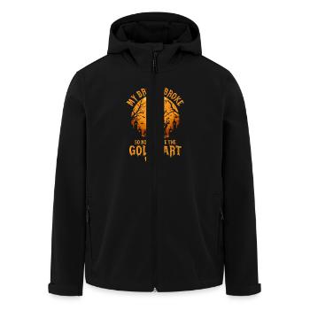 My Broom Broke So Now I Drive The Golf Cart Hallow - Recycelte Männer Softshell-Jacke von Stanley/Stella - Schwarz - Vorne - AI Model Male 185 light (185cm)