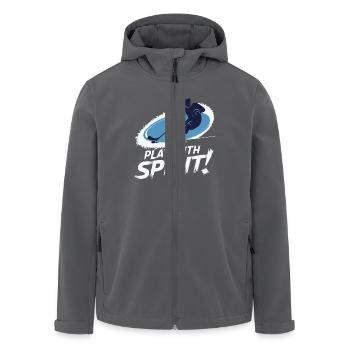 COOLES T-SHIRT, SPIELGEIST - Recycelte Männer Softshell-Jacke von Stanley/Stella - Anthrazit - Vorne - AI Model Male 185 light (185cm)