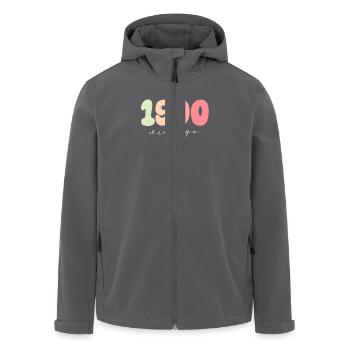 Birthday Year of birth 1990 - Men’s Recycled Softshell Jacket by Stanley/Stella - anthracite - Front - AI Model Male 185 light (185cm)