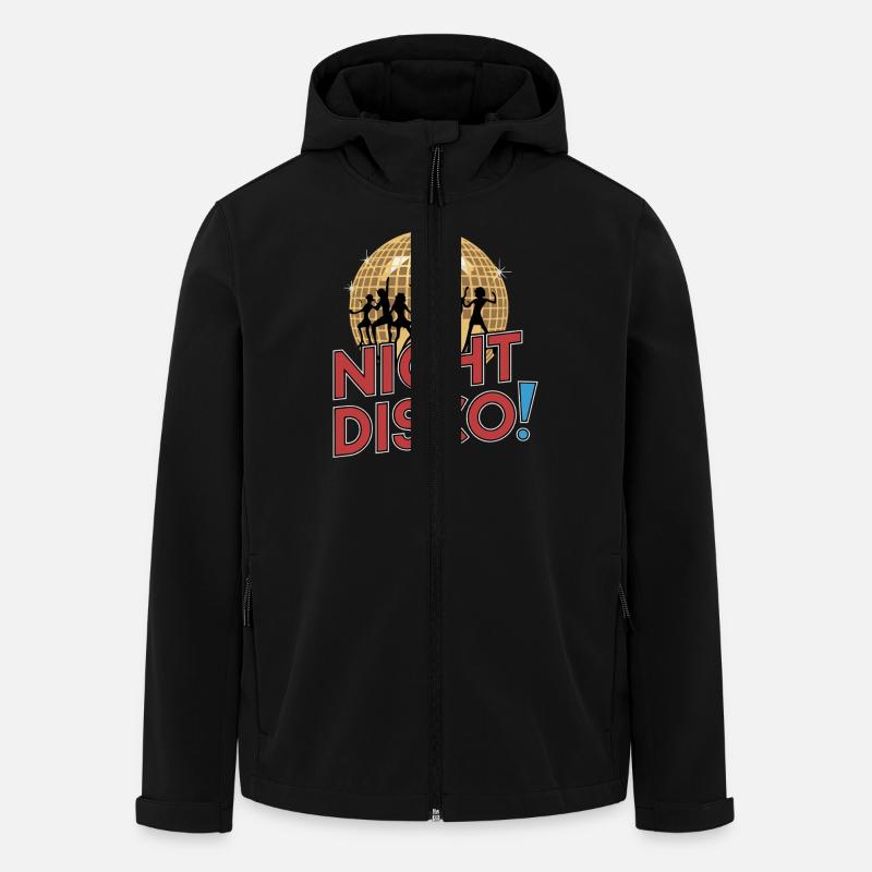 DISCOTHÈQUE NOCTURNE - Veste softshell homme en polyester recyclé Stanley/Stella - noir
