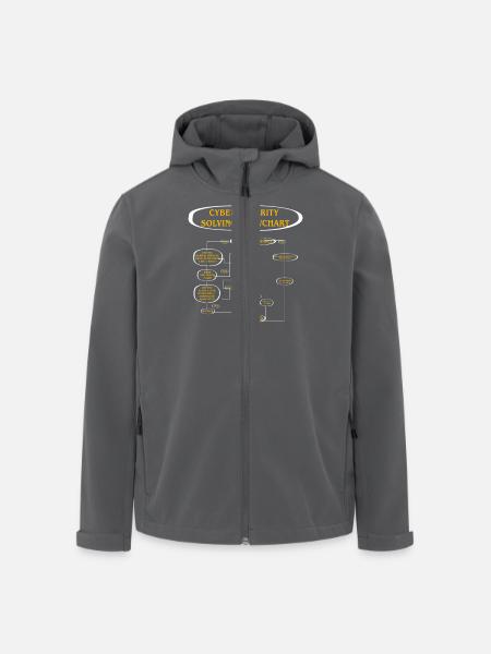 Cyber Security Solving Flowchart - Men’s Recycled Softshell Jacket by Stanley/Stella - black