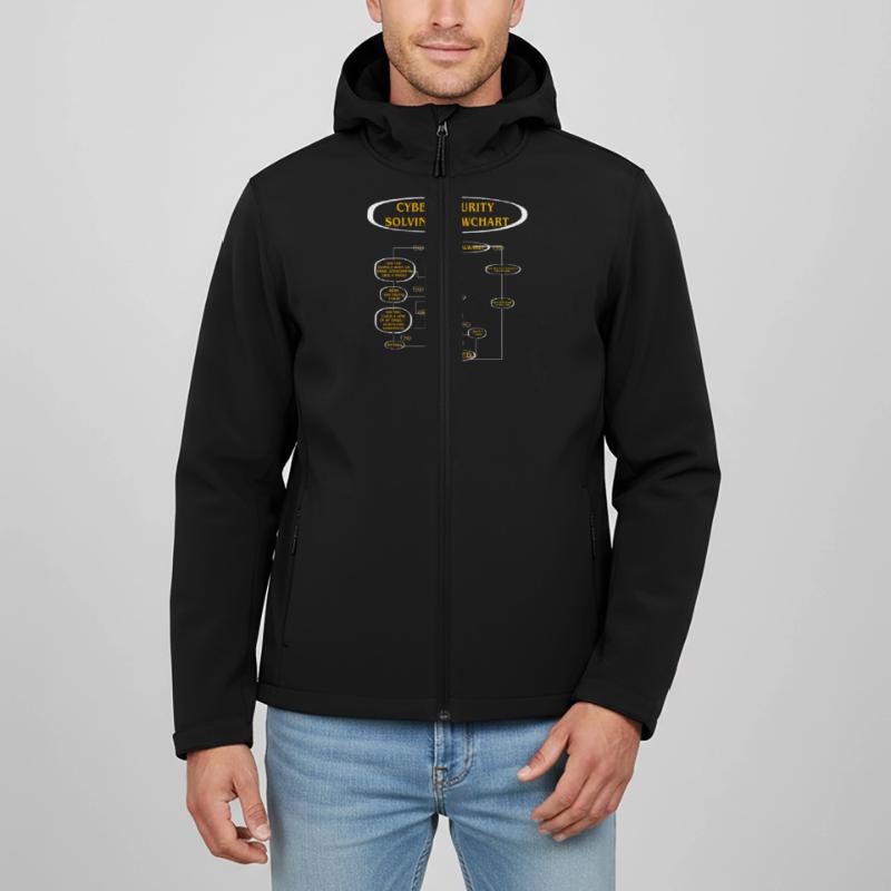 Cyber Security Solving Flowchart Men’s Recycled Softshell Jacket by Stanley/Stella