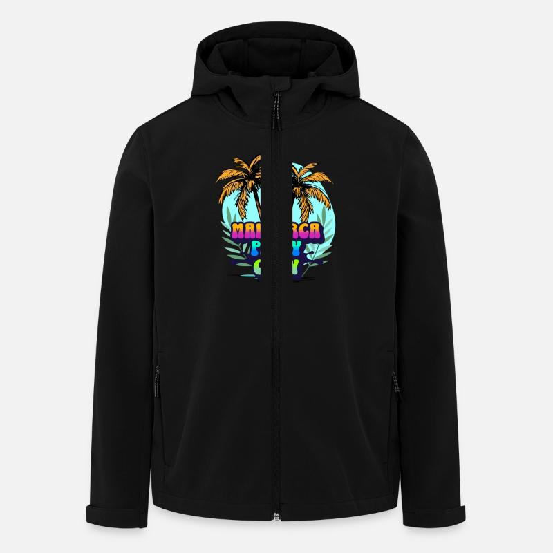 Mallorca Party Crew - Veste softshell homme en polyester recyclé Stanley/Stella - noir