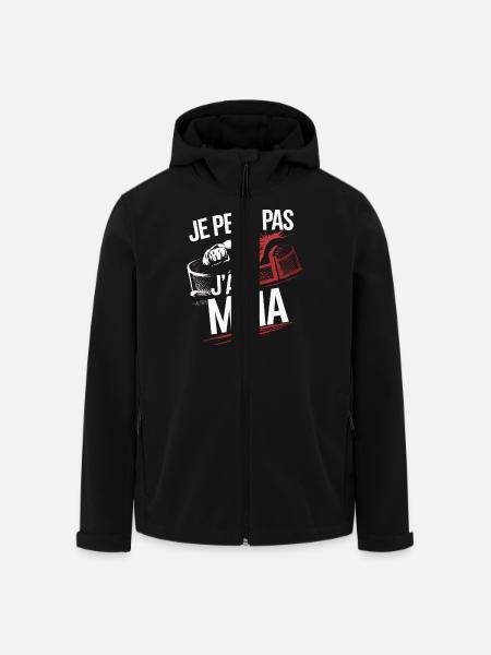 Je peux pas j'ai MMA - Veste softshell homme en polyester recyclé Stanley/Stella - noir