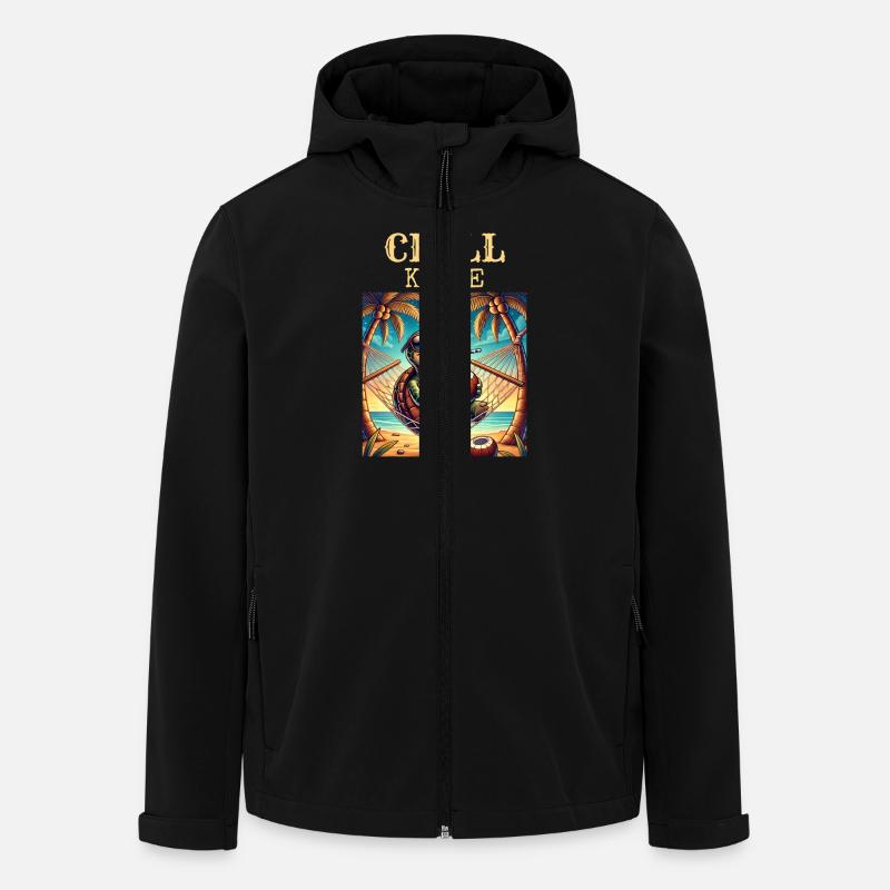 CHILL Crapaud - Veste softshell homme en polyester recyclé Stanley/Stella - noir
