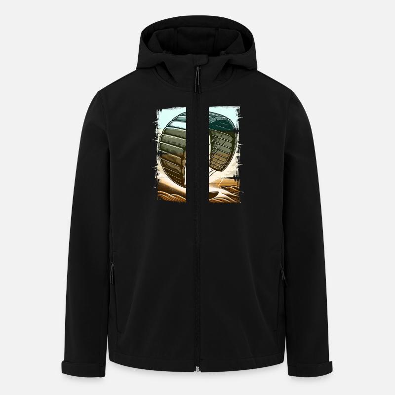 Kitesurf Kitesurfer Kiteboard - Veste softshell homme en polyester recyclé Stanley/Stella - noir