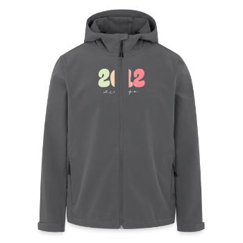 Birthday Year of birth 2012 - Men’s Recycled Softshell Jacket by Stanley/Stella - anthracite - Front - AI Model Male 185 light (185cm)