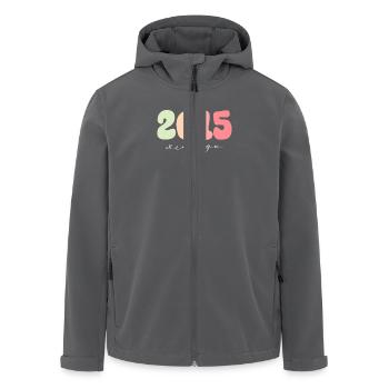 Geburtstag Geburtsjahr 2015 - Recycelte Männer Softshell-Jacke von Stanley/Stella - Anthrazit - Vorne - AI Model Male 185 light (185cm)