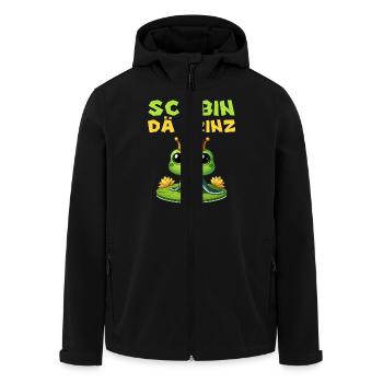 Karneval Kostüm SCHBIN DÄ PRINZ Lustiges - Recycelte Männer Softshell-Jacke von Stanley/Stella - Schwarz - Vorne - AI Model Male 185 light (185cm)