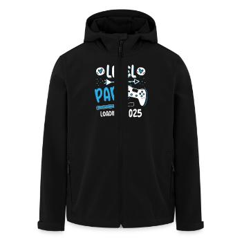 Level Complete Papa 2025 Loading Gamer Papa - Recycelte Männer Softshell-Jacke von Stanley/Stella - Schwarz - Vorne - AI Model Male 185 light (185cm)