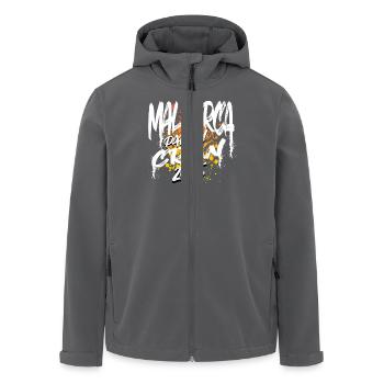 Majorque Party Crew 2025 (Garantie du prix le plus bas) - Veste softshell homme en polyester recyclé Stanley/Stella - charbon - Devant - AI Model Male 185 light (185cm)