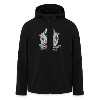 Alien Skateboard Skater Skate - Veste softshell homme en polyester recyclé Stanley/Stella - noir - Devant - AI Model Male 185 light (185cm)