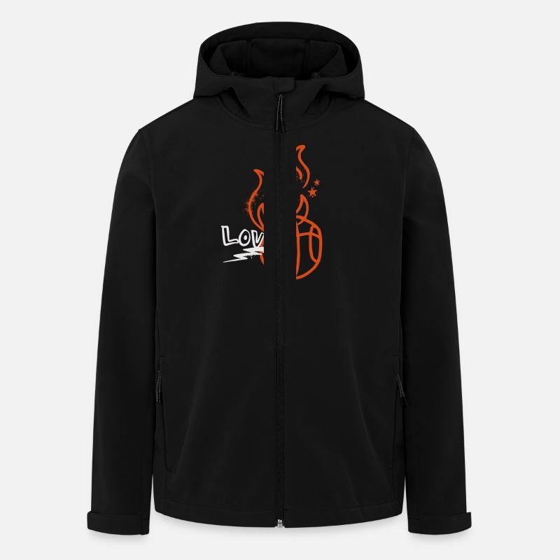Basket-ball Joueurs de basket-ball - Veste softshell homme en polyester recyclé Stanley/Stella - noir