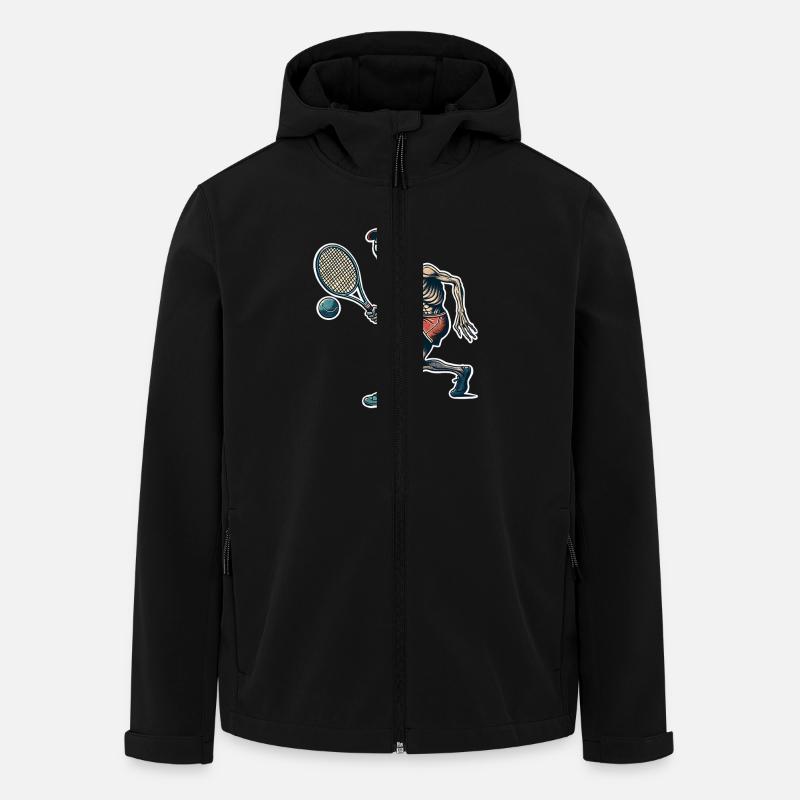 Alien Tennis - Recycelte Männer Softshell-Jacke von Stanley/Stella - Schwarz