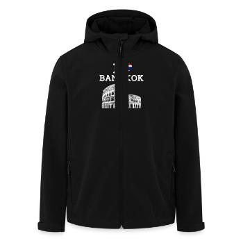 J’aime Bangkok Tourisme frais Thaïlande Amoureux Drapeau - Veste softshell homme en polyester recyclé Stanley/Stella - noir - Devant - AI Model Male 185 light (185cm)