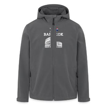 I Love Bangkok Cool Tourism Thailand Lover Flagge - Recycelte Männer Softshell-Jacke von Stanley/Stella - Anthrazit - Vorne - AI Model Male 185 light (185cm)