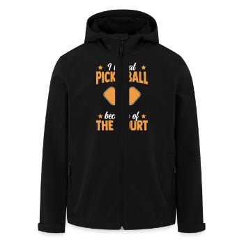Je perds au pickleball à cause du terrain - Veste softshell homme en polyester recyclé Stanley/Stella - noir - Devant - AI Model Male 185 light (185cm)