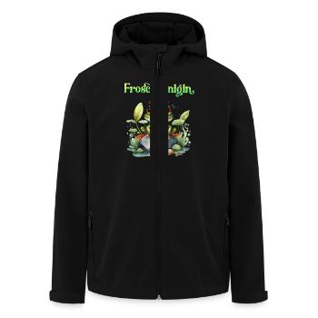 Froschkostüm FROSCHKÖNIGIN Lustiges Karneval - Recycelte Männer Softshell-Jacke von Stanley/Stella - Schwarz - Vorne - AI Model Male 185 light (185cm)