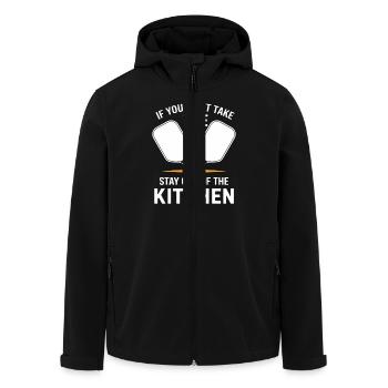 Kitchen Ball Pickleball Sportart Für Team - Recycelte Männer Softshell-Jacke von Stanley/Stella - Schwarz - Vorne - AI Model Male 185 light (185cm)
