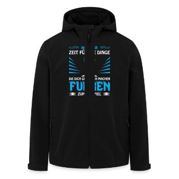 Amateurfunk Geschenke für Funker Funkamateur - Recycelte Männer Softshell-Jacke von Stanley/Stella - Schwarz - Vorne - AI Model Male 185 light (185cm)