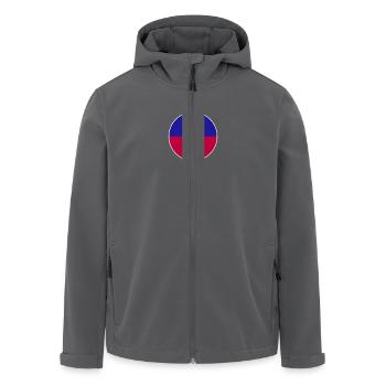 Haïti Drapeau haïtien Haïtien - Veste softshell homme en polyester recyclé Stanley/Stella - charbon - Devant - AI Model Male 185 light (185cm)