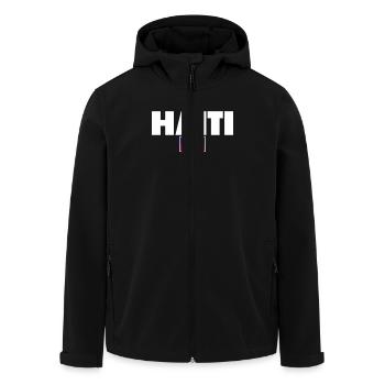 Haïti Drapeau haïtien Haïtien - Veste softshell homme en polyester recyclé Stanley/Stella - noir - Devant - AI Model Male 185 light (185cm)