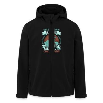 Let's Root For Earth Planet Earth Day - Men’s Recycled Softshell Jacket by Stanley/Stella - black - Front - AI Model Male 185 light (185cm)