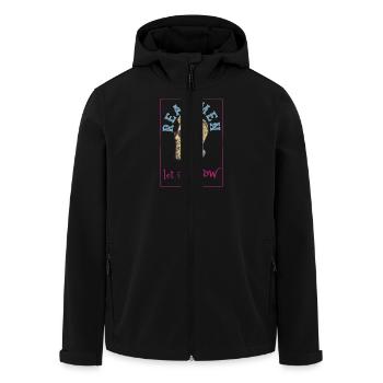 Let It Grow Beard Design Let It Grow Beard - Veste softshell homme en polyester recyclé Stanley/Stella - noir - Devant - AI Model Male 185 light (185cm)