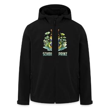 Karneval Kostüm SCHBIN DÄ PRINZ Lustiges - Recycelte Männer Softshell-Jacke von Stanley/Stella - Schwarz - Vorne - AI Model Male 185 light (185cm)
