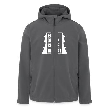 Eat Sleep Chess Repeat Schach Sprüche - Recycelte Männer Softshell-Jacke von Stanley/Stella - Anthrazit - Vorne - AI Model Male 185 light (185cm)