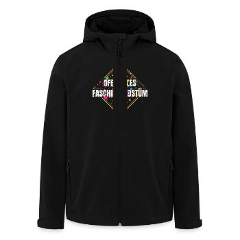 Offizielles Faschingskostüm - Recycelte Männer Softshell-Jacke von Stanley/Stella - Schwarz - Vorne - AI Model Male 185 light (185cm)