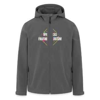 Offizielles Faschingskostüm - Recycelte Männer Softshell-Jacke von Stanley/Stella - Anthrazit - Vorne - AI Model Male 185 light (185cm)