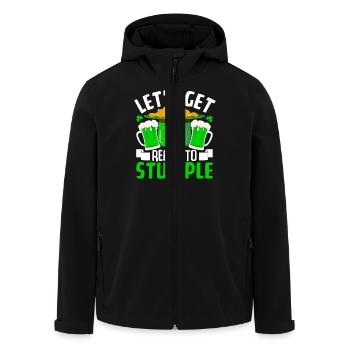 Let's get ready to Stumple - Men’s Recycled Softshell Jacket by Stanley/Stella - black - Front - AI Model Male 185 light (185cm)