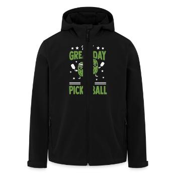 Pickleball Paddleball Teamsport Outfit Pickle - Veste softshell homme en polyester recyclé Stanley/Stella - noir - Devant - AI Model Male 185 light (185cm)