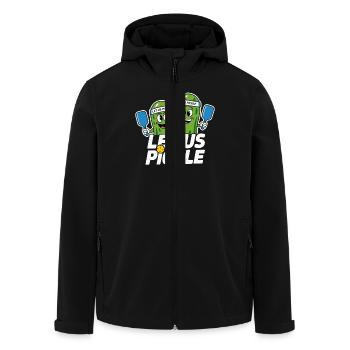 Drôle Pickleball Concombre Amoureux Balle Sport - Veste softshell homme en polyester recyclé Stanley/Stella - noir - Devant - AI Model Male 185 light (185cm)